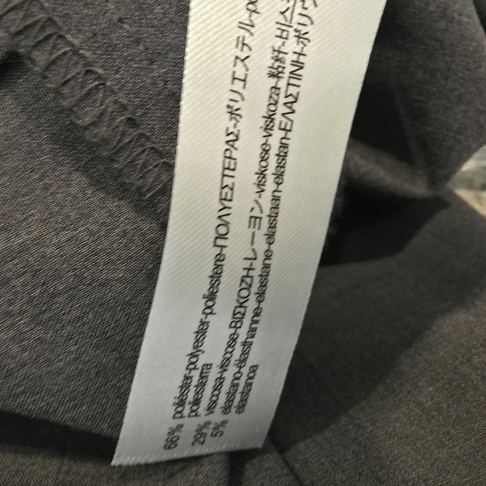 ZARA WOMAN Gray High Rise Paperbag Waist Wide Leg Ankle Dress Pants Sz Small.E43 - Picture 5 of 11